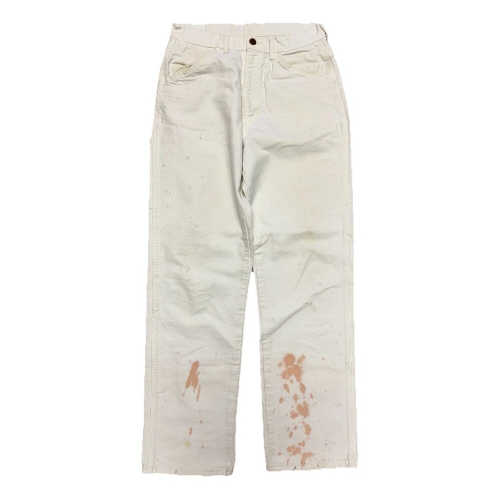 Vintage Big Ben Painter Carpenter Pants Mens 32x34 (30x31.5) White Workwear